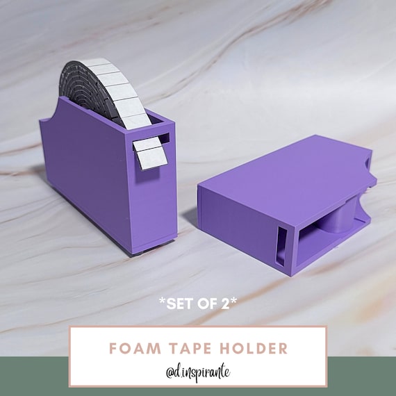 3D Printed Foam Tape Holder Set | Craft Organizer for Adhesive Rolls (Set of 2)