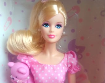 Barbie It's a Girl Barbie Collector X8428 NRFB with Teddy Bear and Random Handmade ItemsB