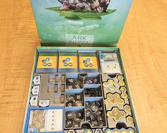 Organiseur/insert Ark Nova avec embouts de rechange ! Compatible avec l'extension Marine Worlds !