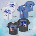 Custom Name and Number Sonic Baseball Jersey, Sonic the Hedgehog Birthday Gift, Sonic the Hedgehog Baseball Fan Lover Gift