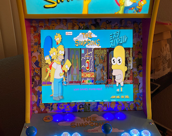 Arcade Button Inserta Pegatinas Los Simpson arcade1up mod