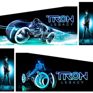 Arcade1up Arcade 1up Pinball Aufkleber Wrap Sticker 8 Stück Set Tron