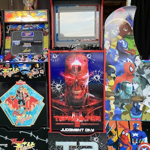 T2 Terminator Judgment Day Front Decal sticker for the Arcade1up Arcade 1up