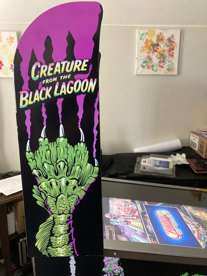 Arcade1up Arcade 1up Pinball Decal Wrap Sticker 8 Piece Set Etsy