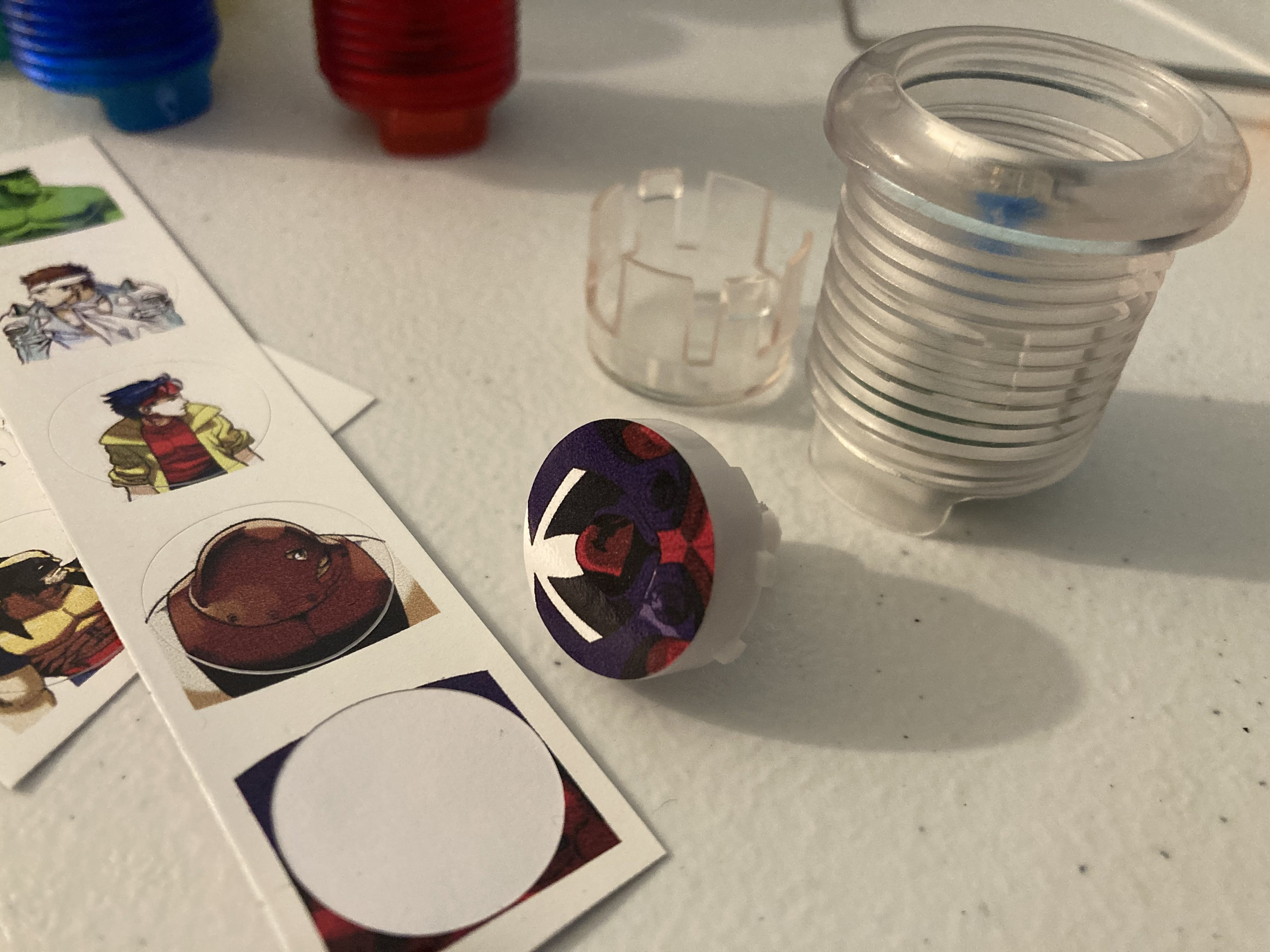 Mvc2 Button Layout MVC2 Mavel Vs Capcom 2 Arcade Button Sticker Decal Inserts Arcade1up ...