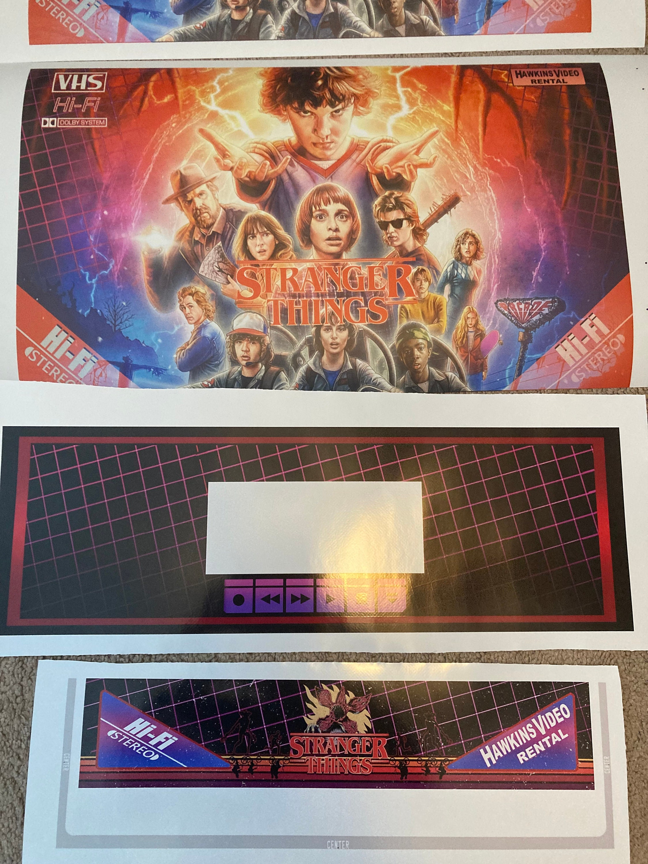 Arcade1up Arcade 1up Pinball Decal Wrap Sticker 8 Piece Set Etsy