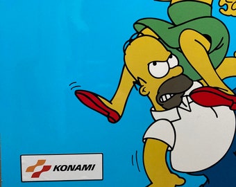 The Simpsons Arcade1up Konami stickers arcade 1up set of 4 for the Simpsons cabinet