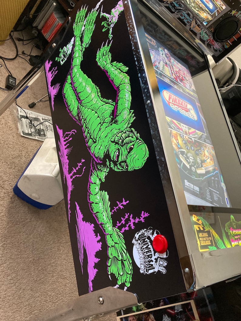 Arcade1up Arcade 1up Pinball Decal Wrap Sticker 8 Piece Set Etsy