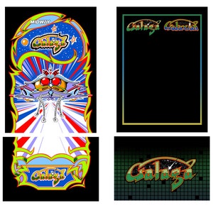Galaga Galaxian decals for the Arcade1up