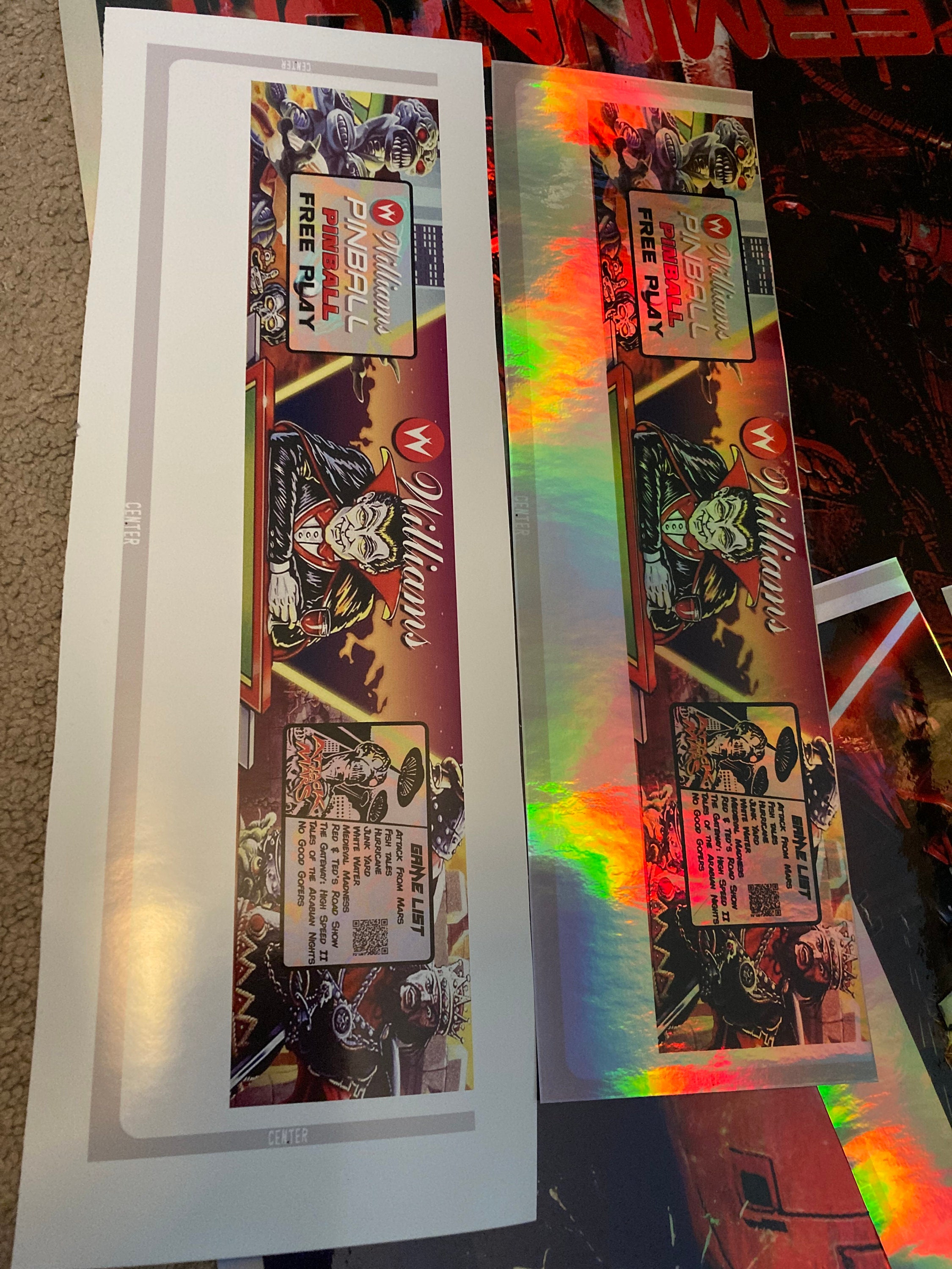 Arcade1up Pinball Graphic Decal Top Plate Apron Star Wars Etsy