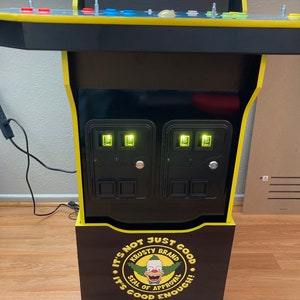 arcade1up Adesivo in vinile per decalcomania Front Riser dei Simpson Krusty, personaggi dei Simpson, El Barto, arcade 1up