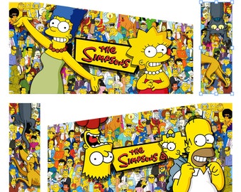 Arcade1up arcade 1up Pinball decal wrap sticker 8 Piece set The Simpsons Pinball