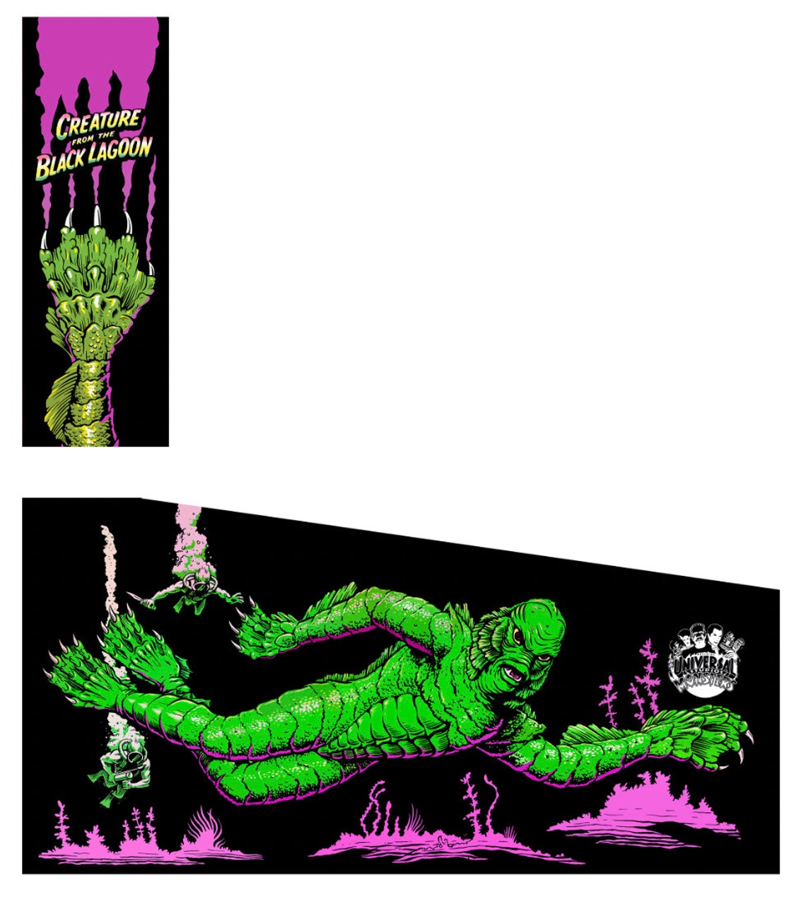 Arcade1up Arcade 1up Pinball Decal Wrap Sticker 8 Piece Set Etsy