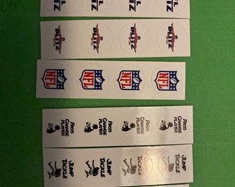 La calcomanía de la pegatina del botón arcade NFL Blitz inserta Arcade1up 1up para su gabinete de actualización modificado