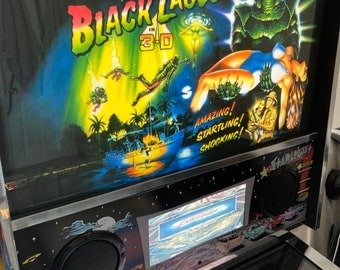 Arcade1up arcade 1up Pinball decal wrap sticker 8 Piece set Creature from the black Lagoon