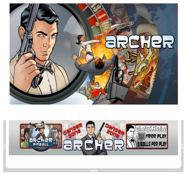 Arcade1up Arcade 1up Pinball Apron and Backglass Artwork Etsy