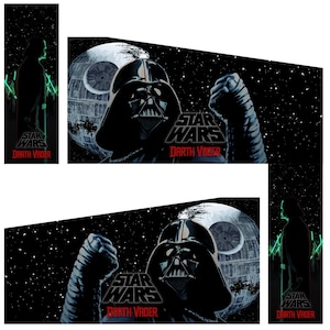 Arcade1up arcade 1up Pinball decal wrap sticker 8 Piece set Darth Vader Star Wars Pinball