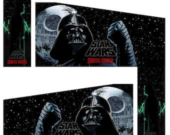 Arcade1up arcade 1up Pinball decal wrap sticker 8 Piece set Darth Vader Star Wars Pinball
