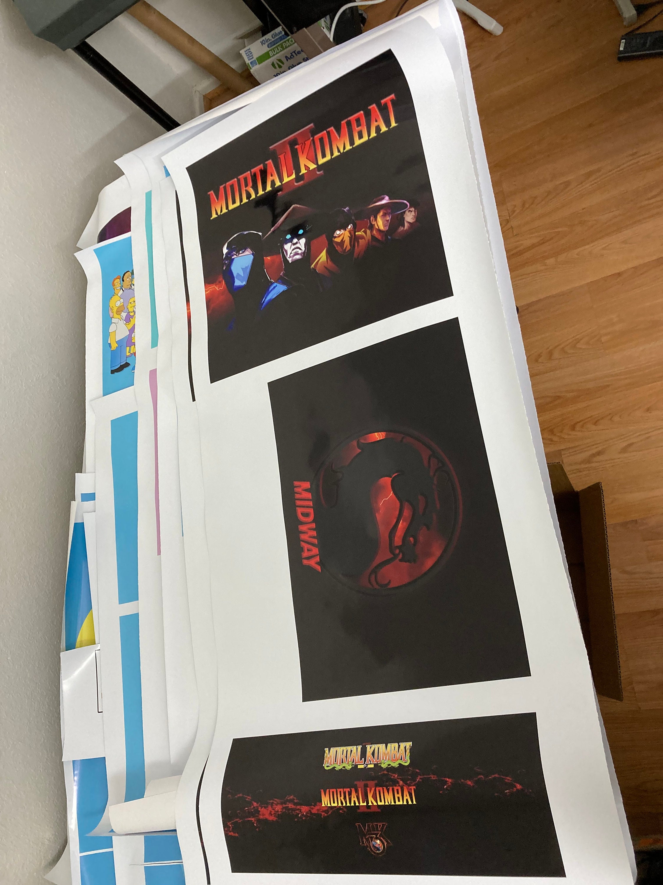 Arcade1up Mortal Kombat Universal Control Panel Filler Graphic Decal Artwork Kit 