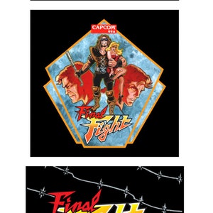 Final Fight 3 Decal set for the Arcade1up Arcade