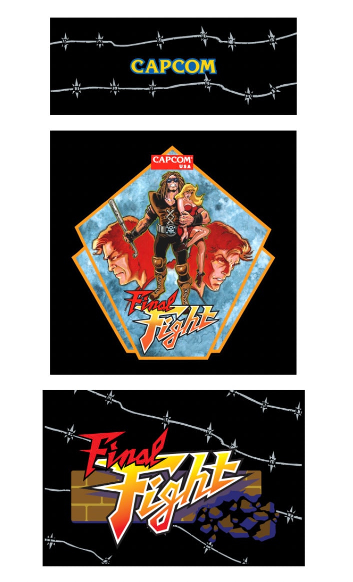 Final Fight 3 Decal set for the Arcade1up Arcade