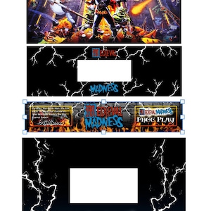 Arcade1up Arcade 1up Flipper Aufkleber Wrap Sticker 8 Teilig Mittelalter Madness