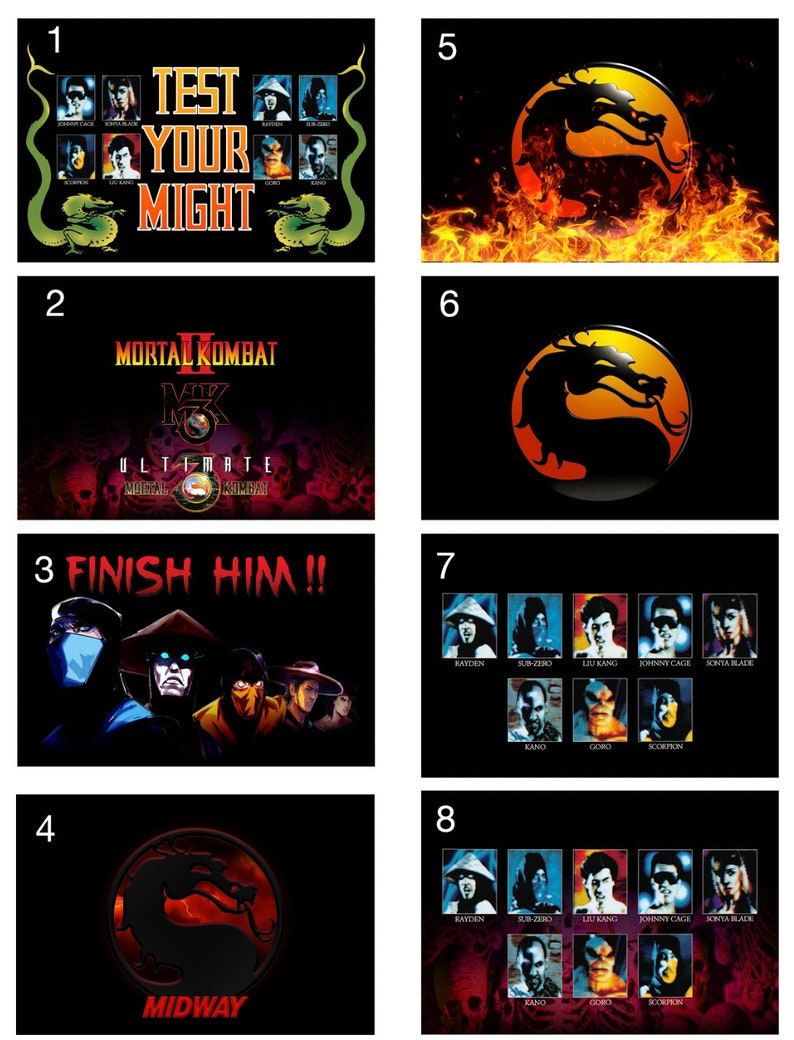 Arcade1up Arcade 1up Mortal Kombat MK 1 30th Anniversary Front Panel 3 ...