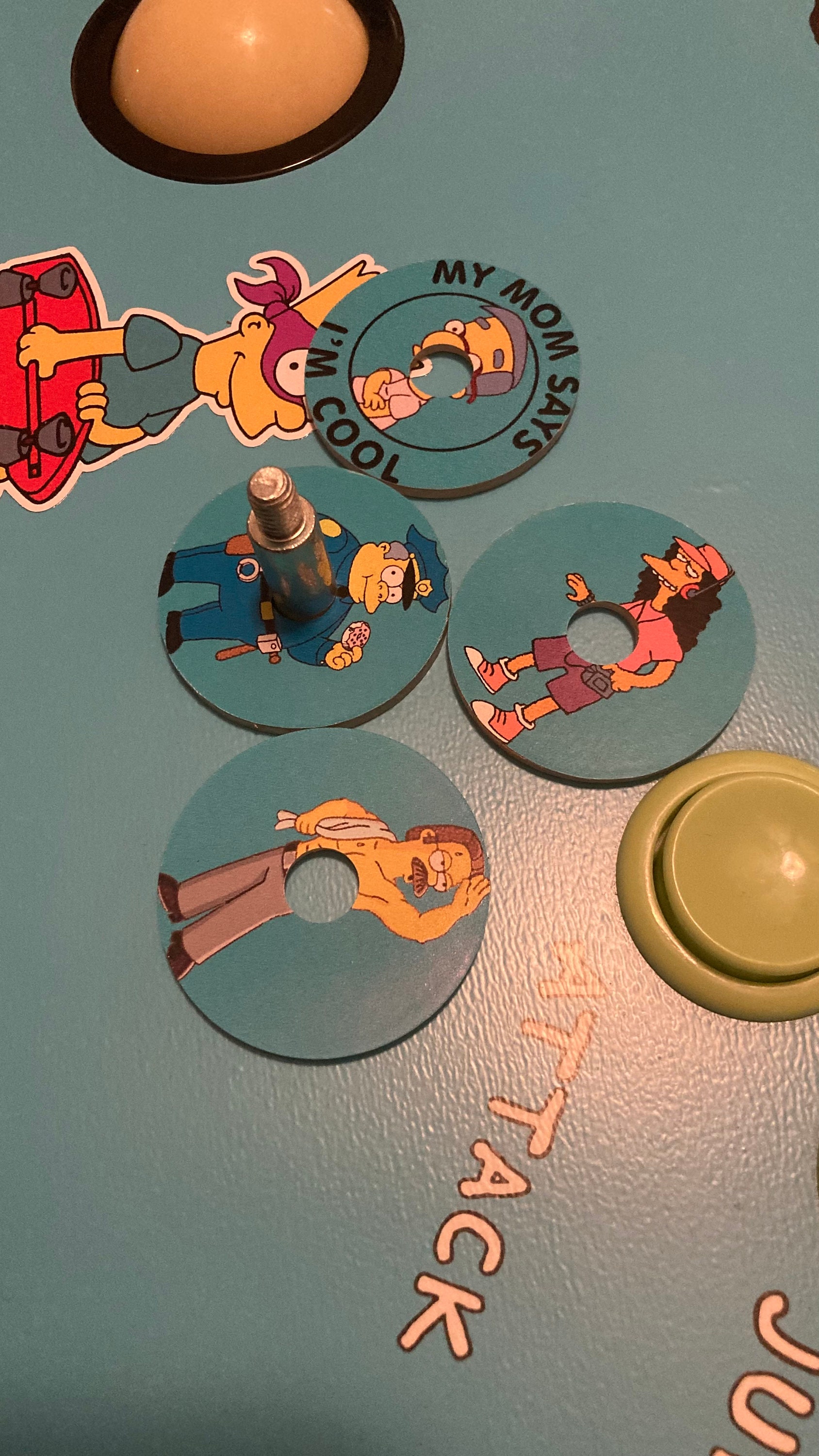 Arcade1up Dust covers Simpsons design