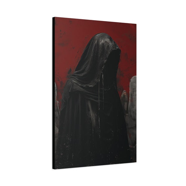 Grim Reaper Art, Dark Art, gothic home decor, art print, office decor, wall art, affordable art