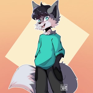 Half-body furry commissions