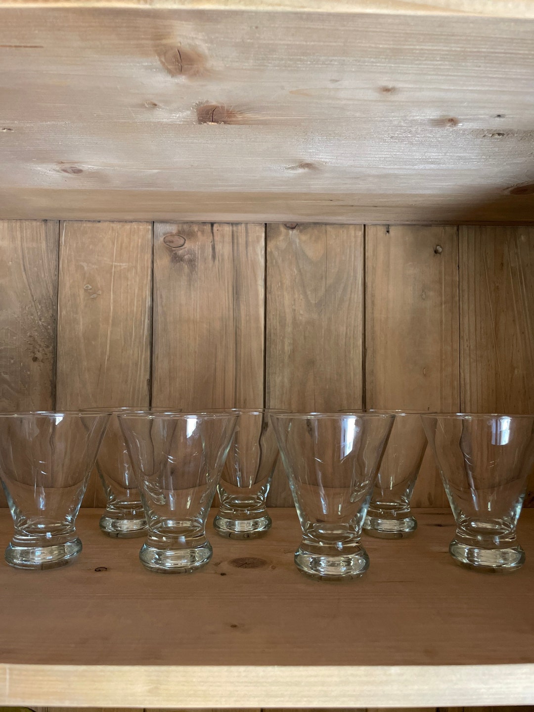 Vintage Stemless Libbey Martini Glasses. Etsy