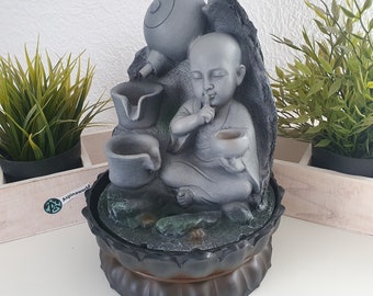 Shao-Lin-Mönchbrunnen 27 cm mit LED-Beleuchtung