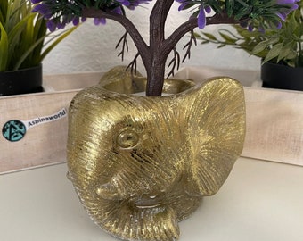 Elephant figure flower pot planter 10 cm