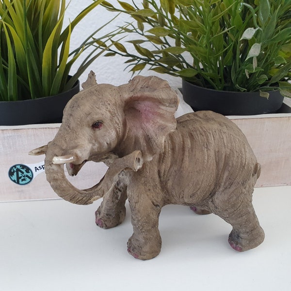 Afrika Deko stehende Elefant Figur 12 cm