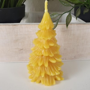 Bienenwachskerze Tannenbaum Kerze 10 cm