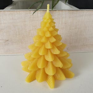 Bienenwachskerze Tannenbaum Kerze 8 cm