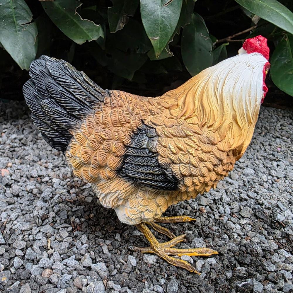 Chicken Garden Figure 11 Cm Brown Standing – Small Detailed Animal ...