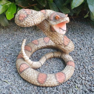 Garden figure rattlesnake figure 16 cm