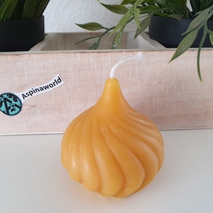 Spiral candle 6 cm 100% beeswax