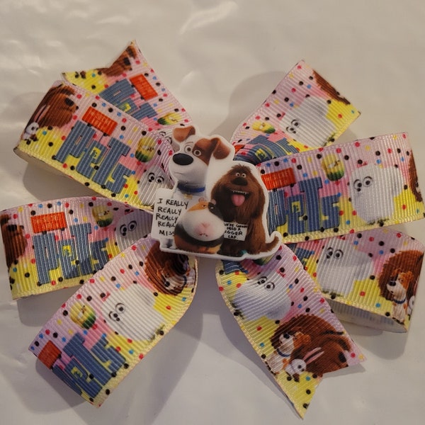 Life of Pets inspired bow