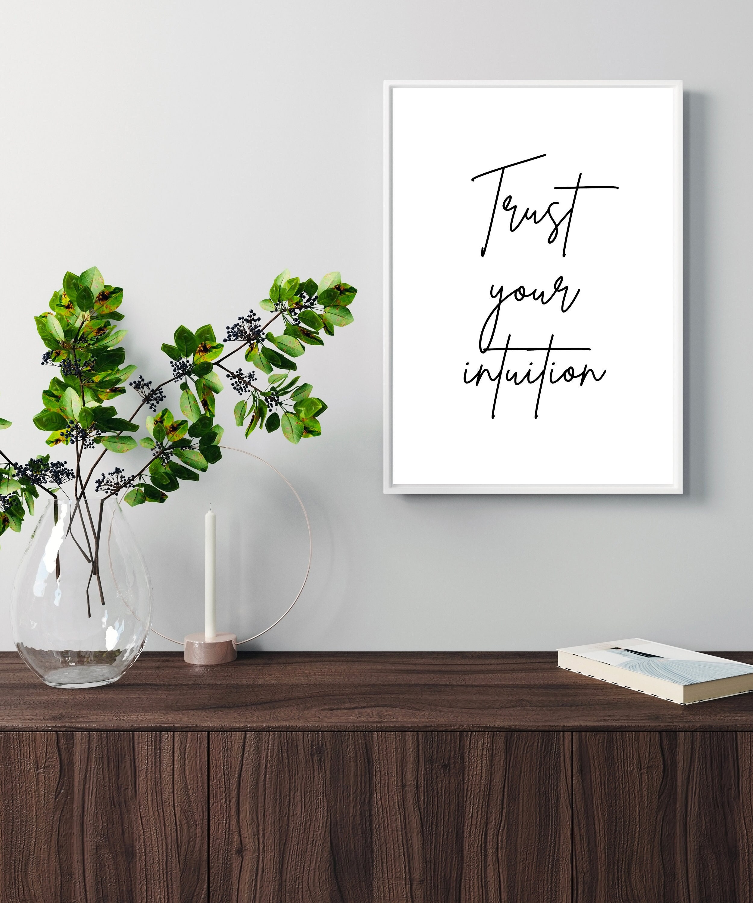 Trust Your Intuition - Affiche Minimaliste