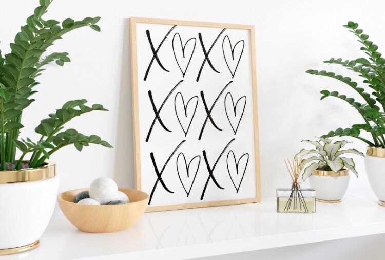 xoxo - Affiche Minimaliste