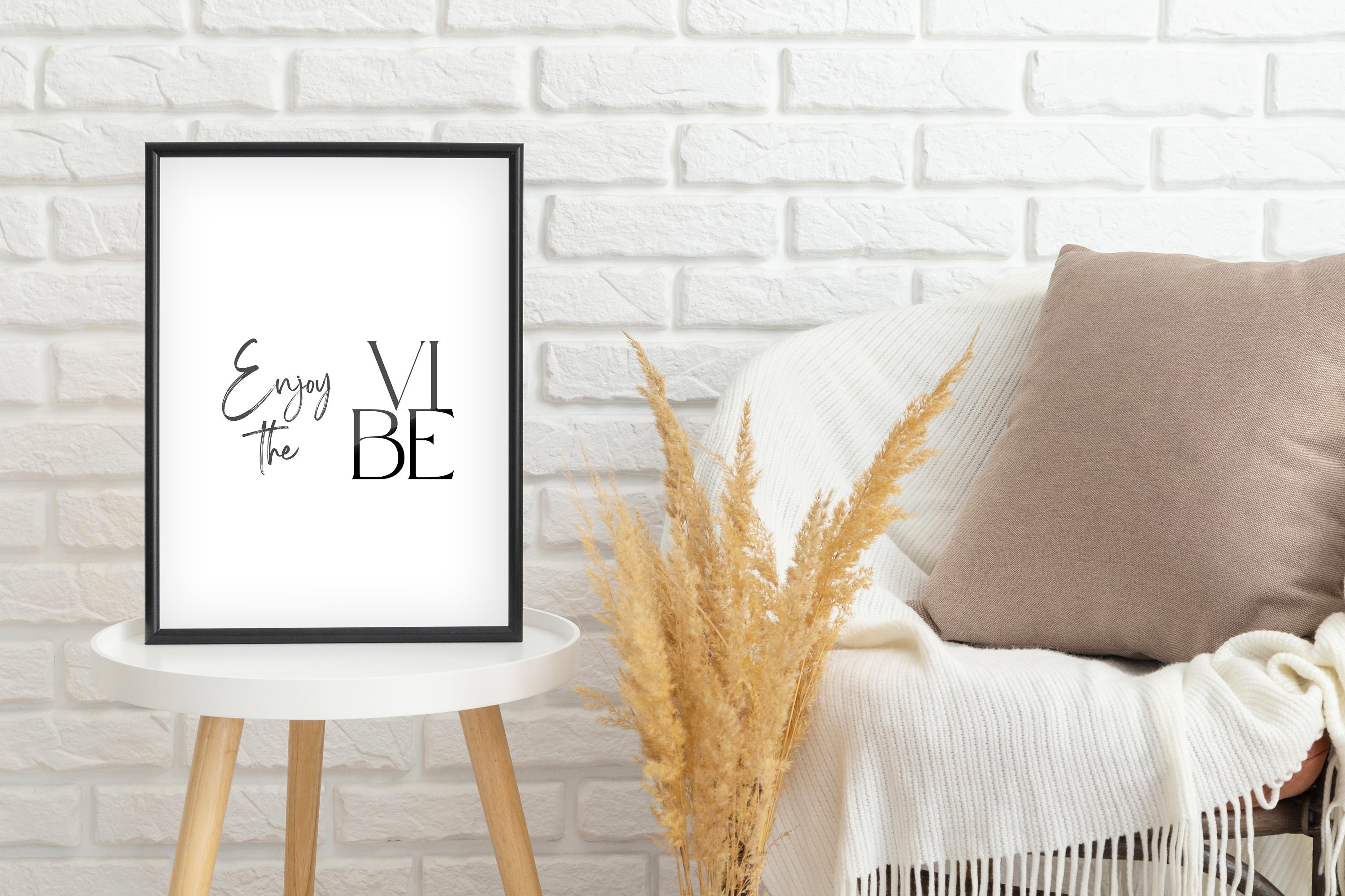 Enjoy The Vibe - Affiche Minimaliste