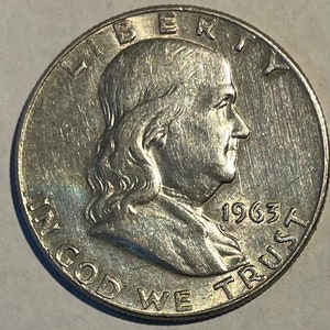 1963 Benjamin Franklin Half Dollar