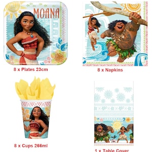 Moana Theme Table Kids Birthday Decoration Party Pack Supplies