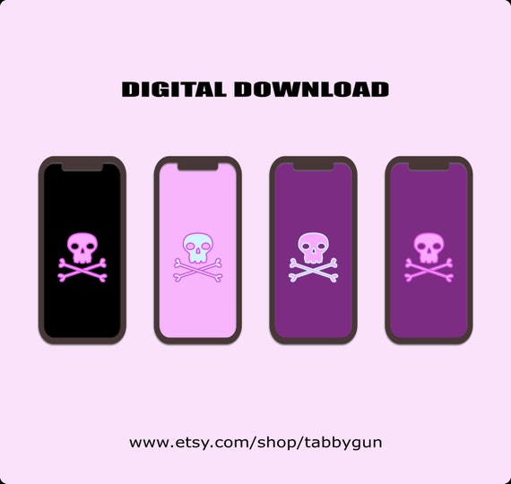 Emo Phone Wallpaper Purple Lilac Skull Iphone Background - Etsy Emo Phone Wallpaper Purple Lilac Skull Iphone Background - Etsy