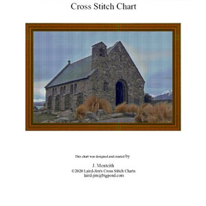 CHURCH Of The GOOD SHEPHERD - cross stitch chart