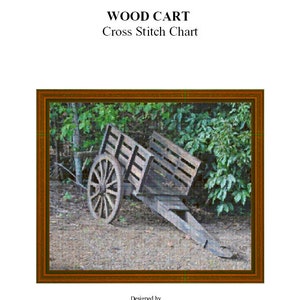 WOOD CART - cross stitch chart