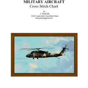 MILITARY AIRCRAFT - Cross Stitch Chart