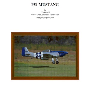 P51 MUSTANG - Cross Stitch Charts